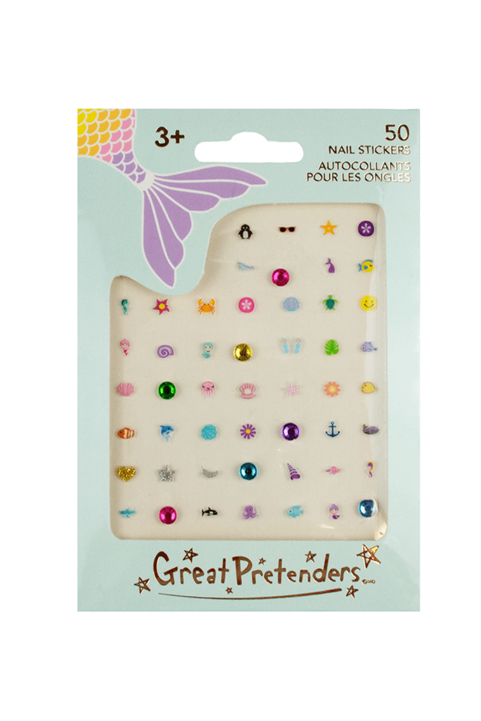 Great Pretenders Jewelry - Mermaid Nail Sticker Sheet-Mountain Baby