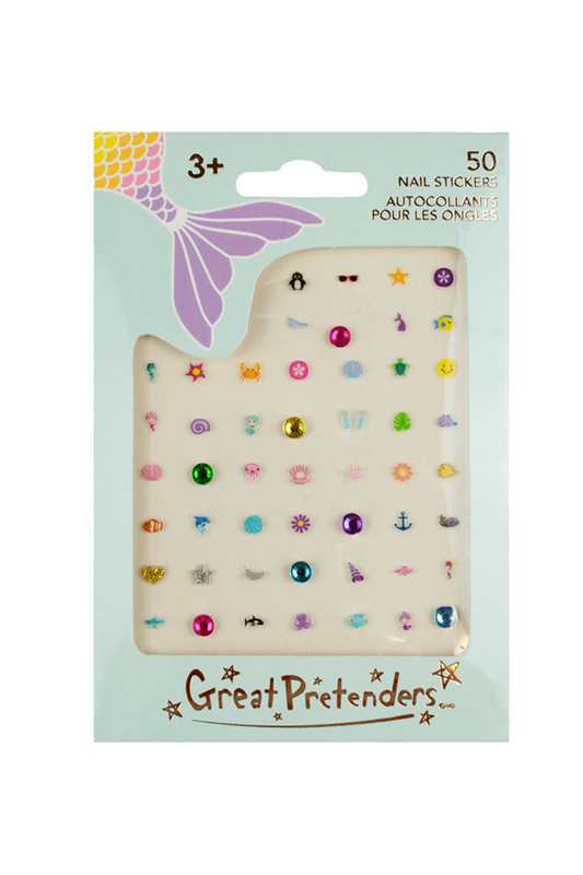Great Pretenders Jewelry - Mermaid Nail Sticker Sheet-Mountain Baby