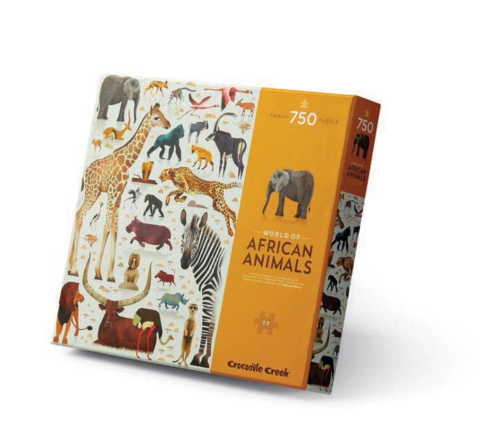 Crocodile Creek Puzzle - 750pc World Of Animals - African Animals-Mountain Baby