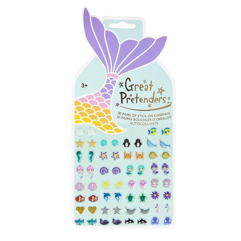 Great Pretenders Jewelry - Mermaid Stick On Earring Sheet-Mountain Baby