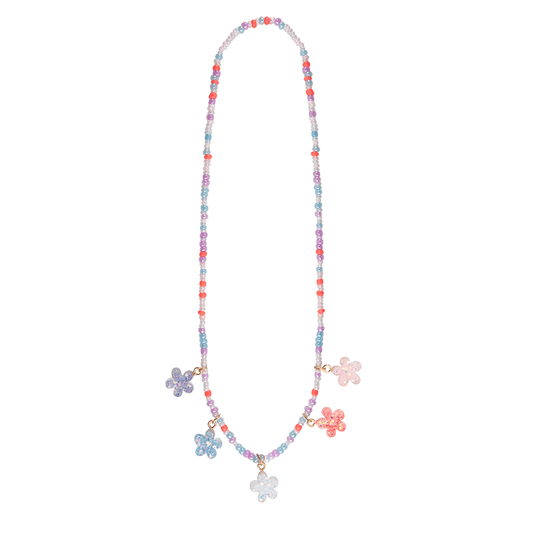 Great Pretenders Jewelry - Boutique Shimmer Flower Necklace-Mountain Baby