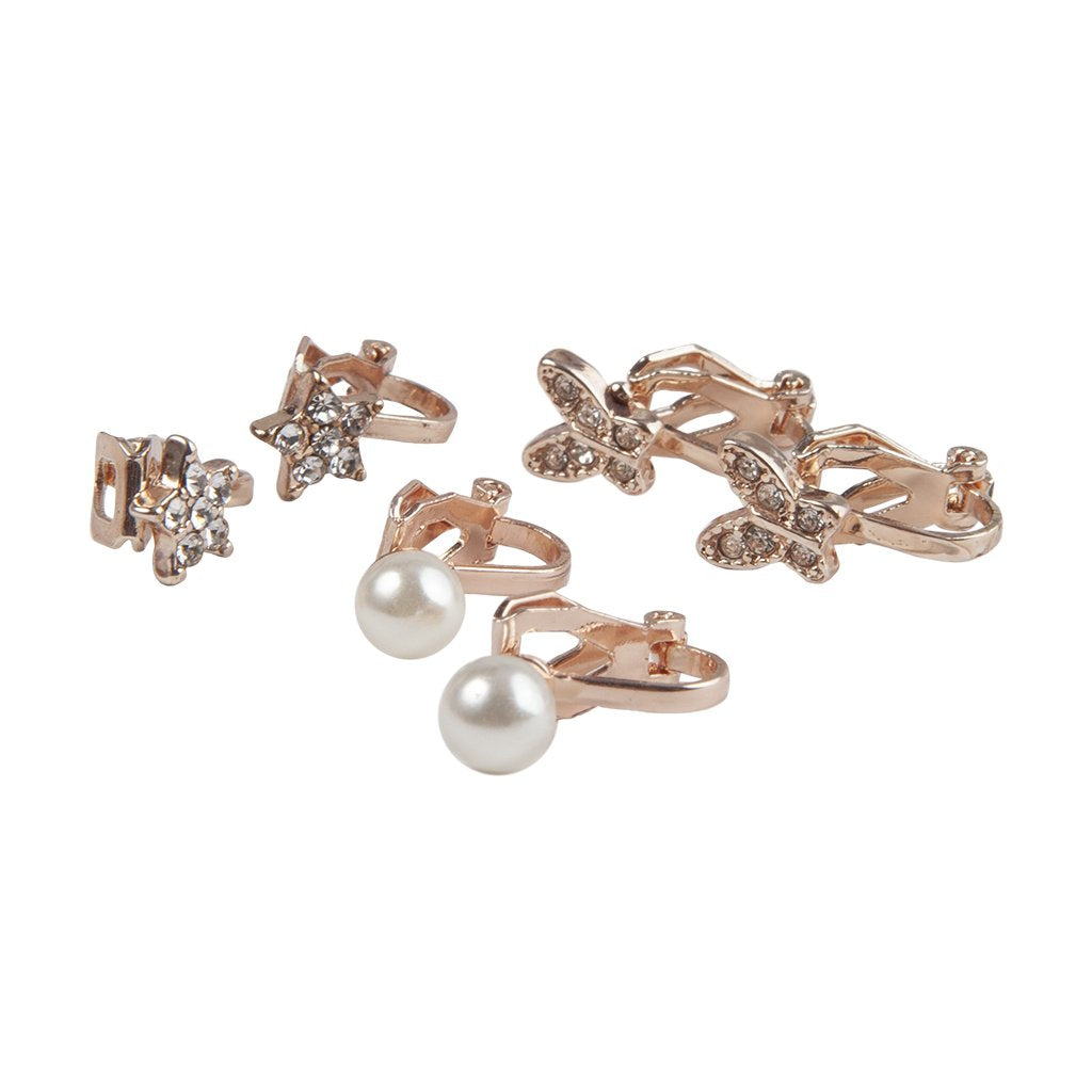 Great Pretenders Jewelry - Boutique Dazzle Clip On Earrings 3pk-Mountain Baby