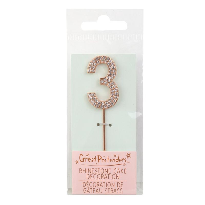 Great Pretenders Party Supplies - Cupcake Toppers - Rhinestone Numbers-Mountain Baby