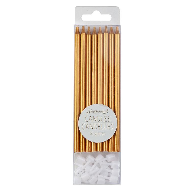 Great Pretenders Party Supplies - Candles - Metallic - Copper 16pc-Mountain Baby