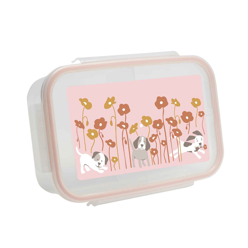 ORE Good Lunch Bento Box Divided Container - Puppies & Poppies-Mountain Baby