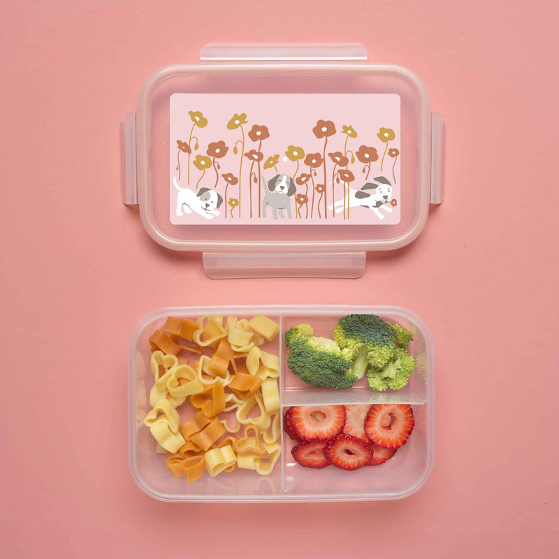 ORE Good Lunch Bento Box Divided Container - Puppies & Poppies-Mountain Baby