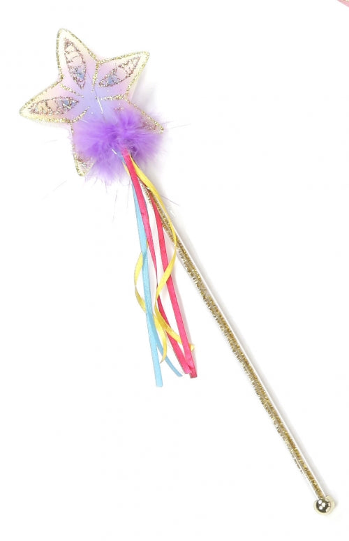 Great Pretenders Costumes - Glitter Rainbow Wand - Gold-Mountain Baby