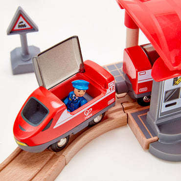 Hape Train Set - Busy City Rail Set-Mountain Baby