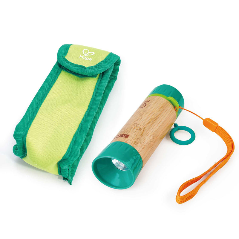 Hape Nature Hand Powered Flashlight-Mountain Baby