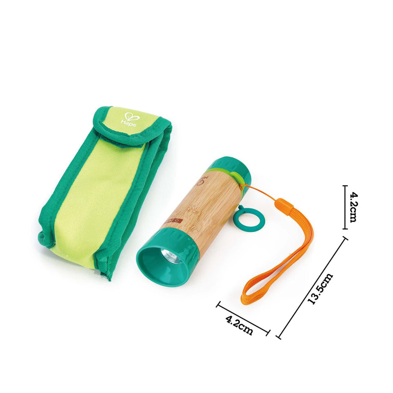 Hape Nature Hand Powered Flashlight-Mountain Baby