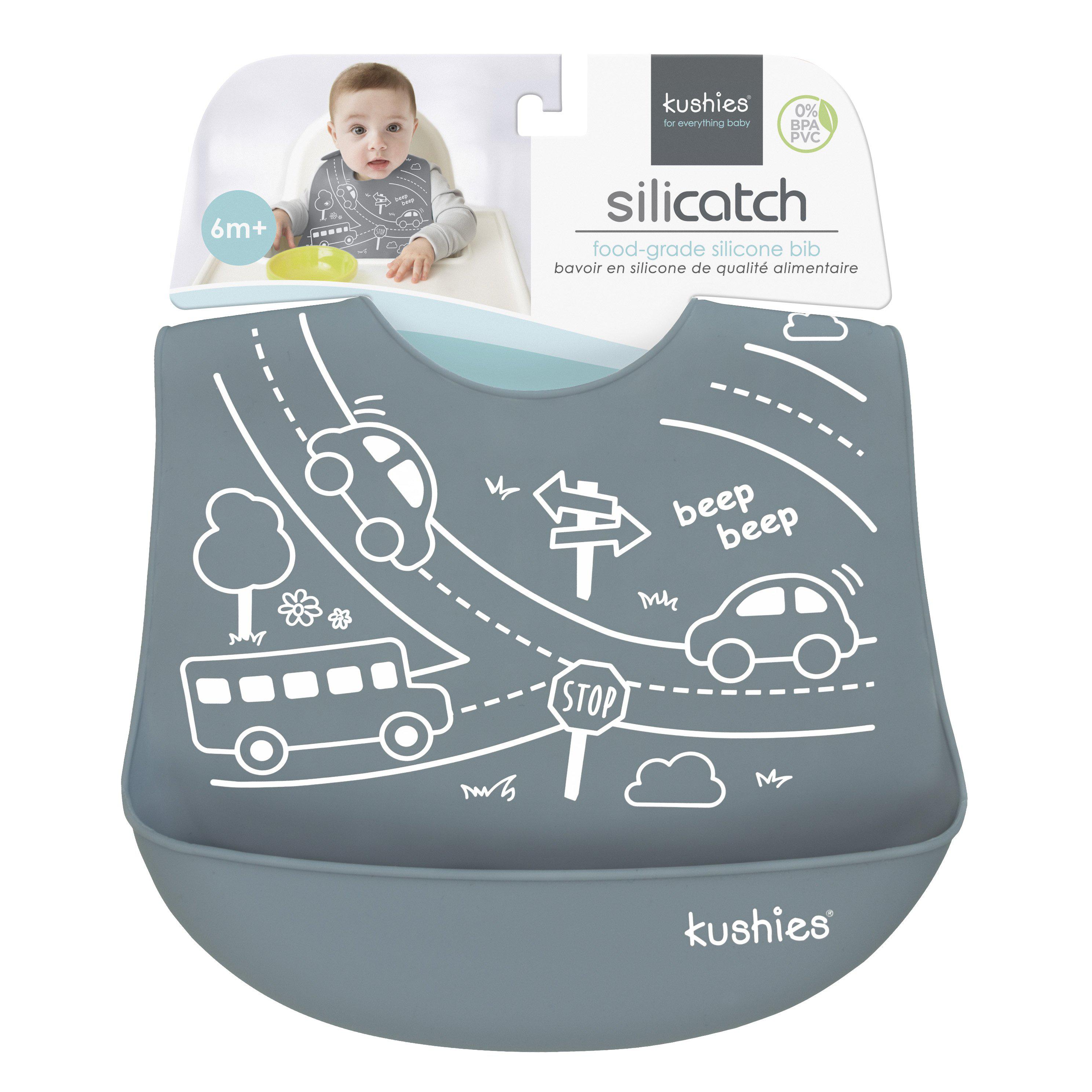 Kushies Silicatch Bib-Mountain Baby