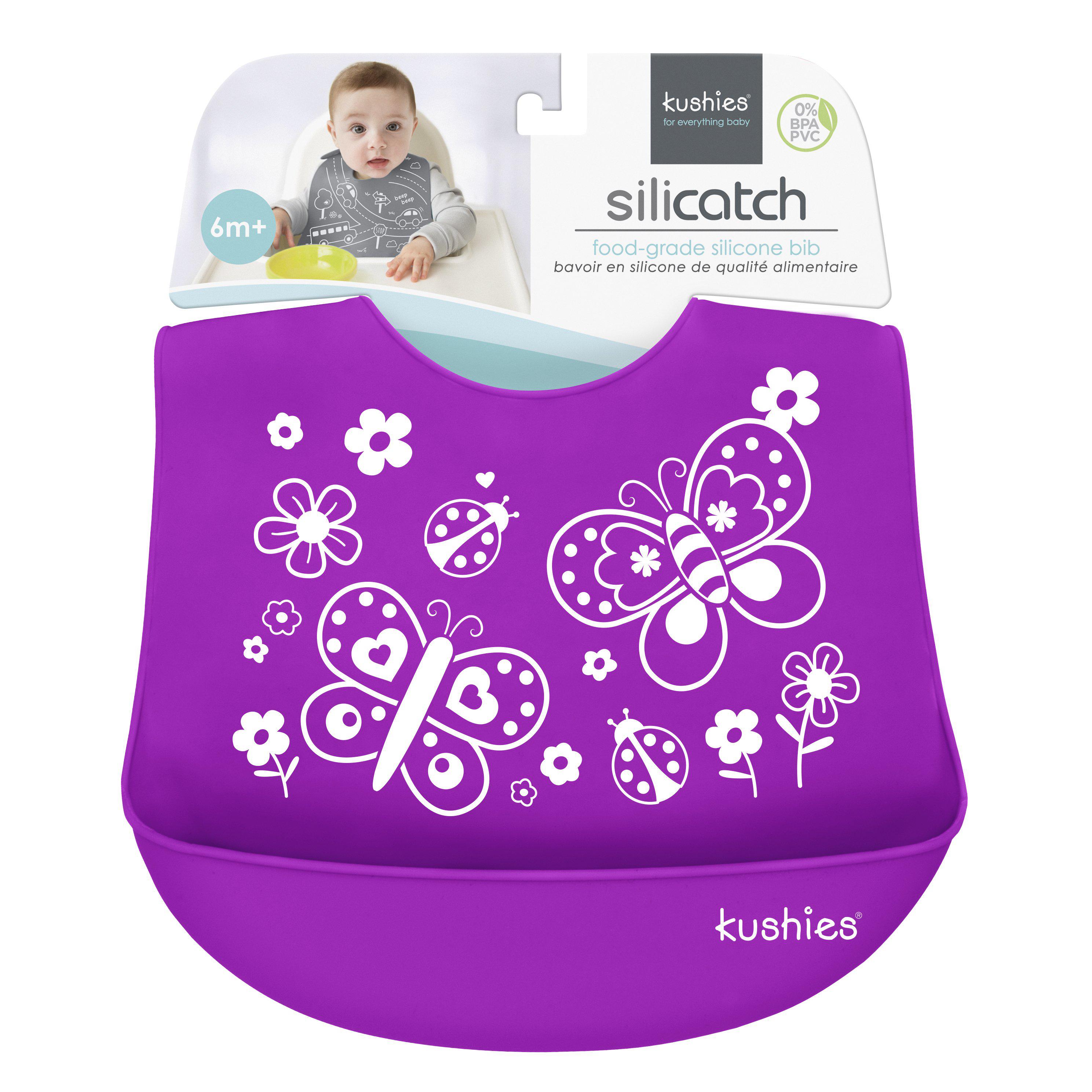 Kushies Silicatch Bib-Mountain Baby