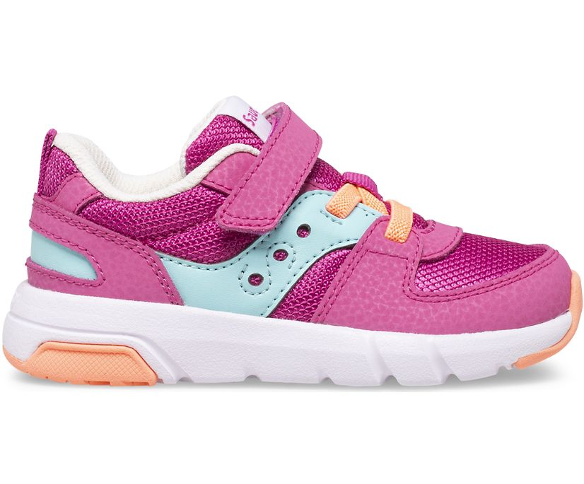 Saucony Jazz Lite 2.0 Runner - Fuschia/Turquoise-Mountain Baby