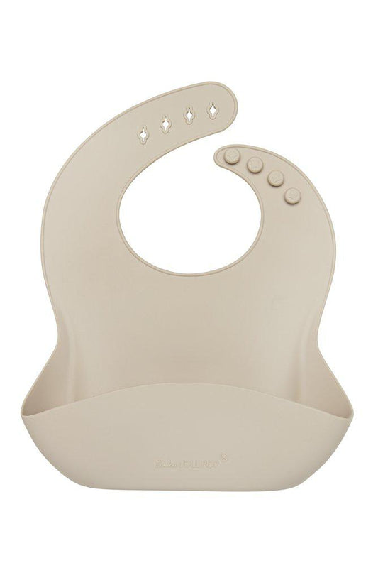 LouLou Lollipop Silicone Bib - Sand-Mountain Baby