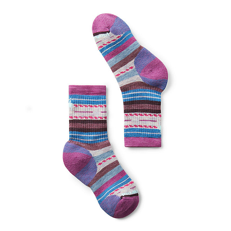 SmartWool Medium Hiking Socks - Crew Margarita - Meadow Mauve-Mountain Baby