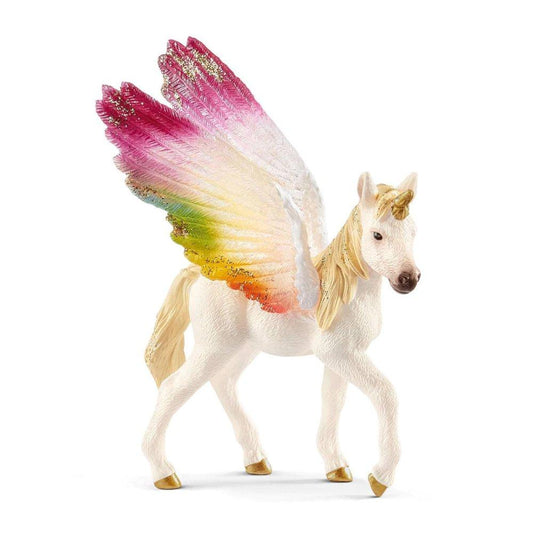 Schleich Bayala Series - Winged Rainbow Unicorn Foal-Mountain Baby