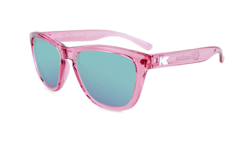 Knockaround Kids' Sunglasses - Premium - Pink/Aqua Polarized