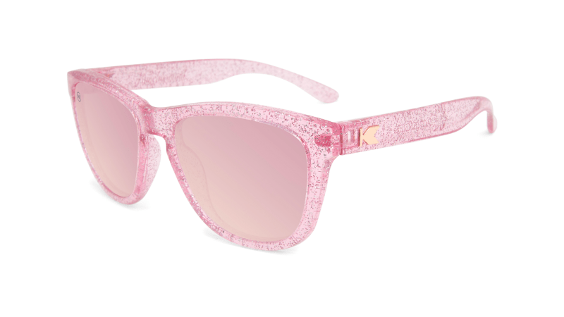 Knockaround Kids Sunglasses Premium Pink Sparkle Polarized