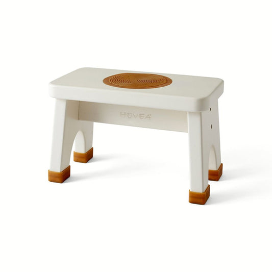 Hevea Rubberwood Stool - Marshmallow White-Mountain Baby