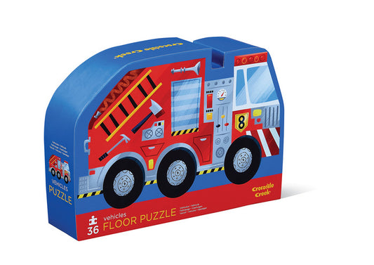 Crocodile Creek Puzzle - 36pc Floor - Vehicles-Mountain Baby