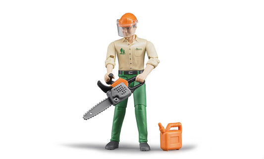 Bruder Figure - Forestry Worker with Accessories-Mountain Baby