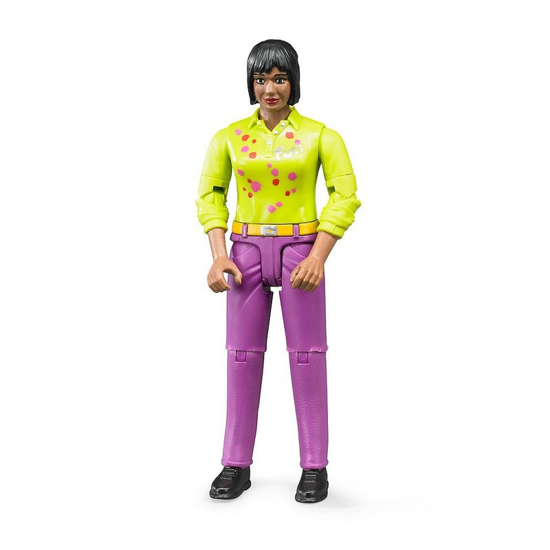 Bruder Figure - Woman Medium Skin Purple Jeans-Mountain Baby