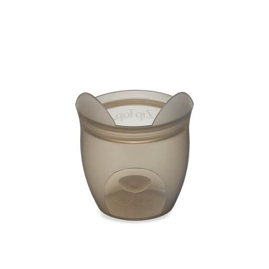 Zip Top Baby Snack Container - Grey Dog-Mountain Baby