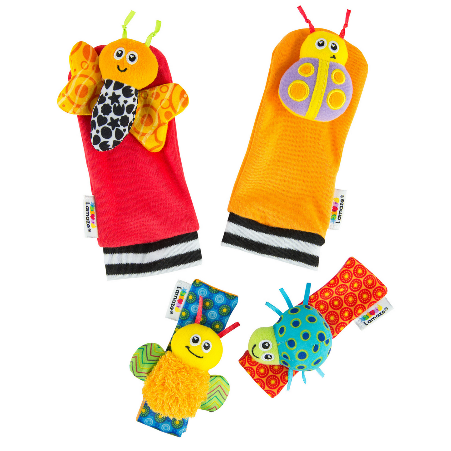 Lamaze Gardenbug Foot & Wrist Rattle Set-Mountain Baby