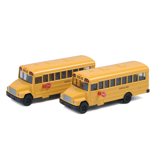 Playwell Die Cast Pullback School Bus-Mountain Baby