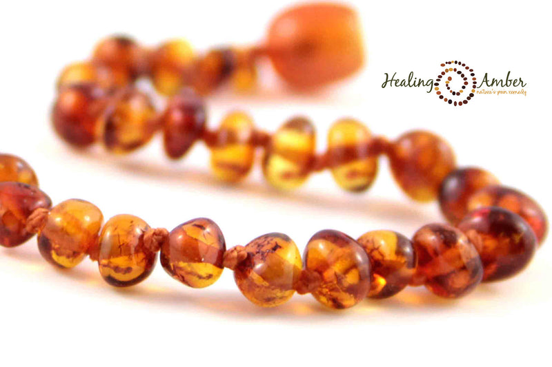 Healing Amber Polished Necklace - 11"-Mountain Baby