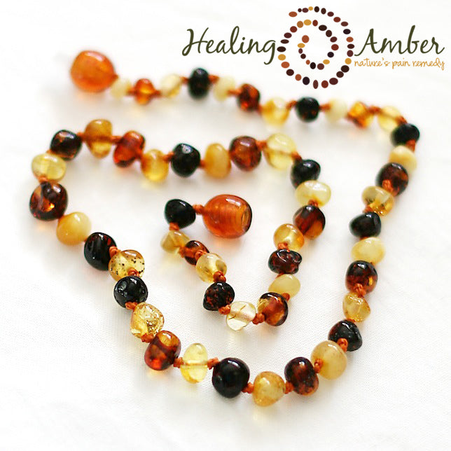 Healing Amber Polished Necklace - 11"-Mountain Baby