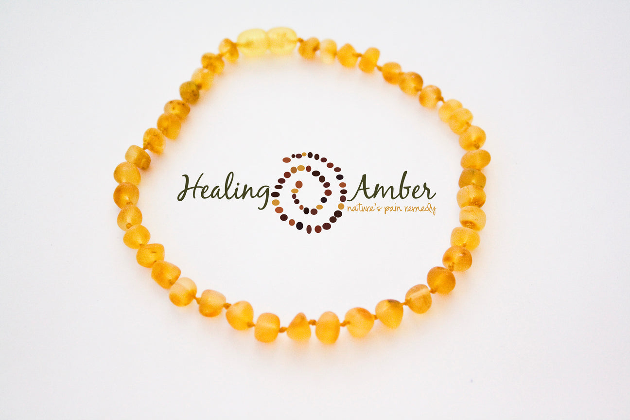 Healing Amber Raw Necklace - 13"-Mountain Baby