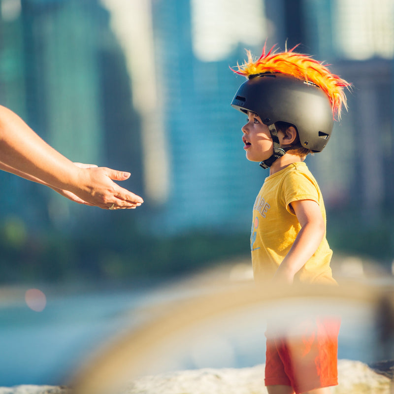 Parawild Helmet Accessories - Yacu The Iguana Mohawk - Flame-Mountain Baby