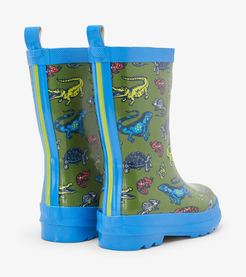 Hatley Rain Boots - Shiny Aquatic Reptiles-Mountain Baby