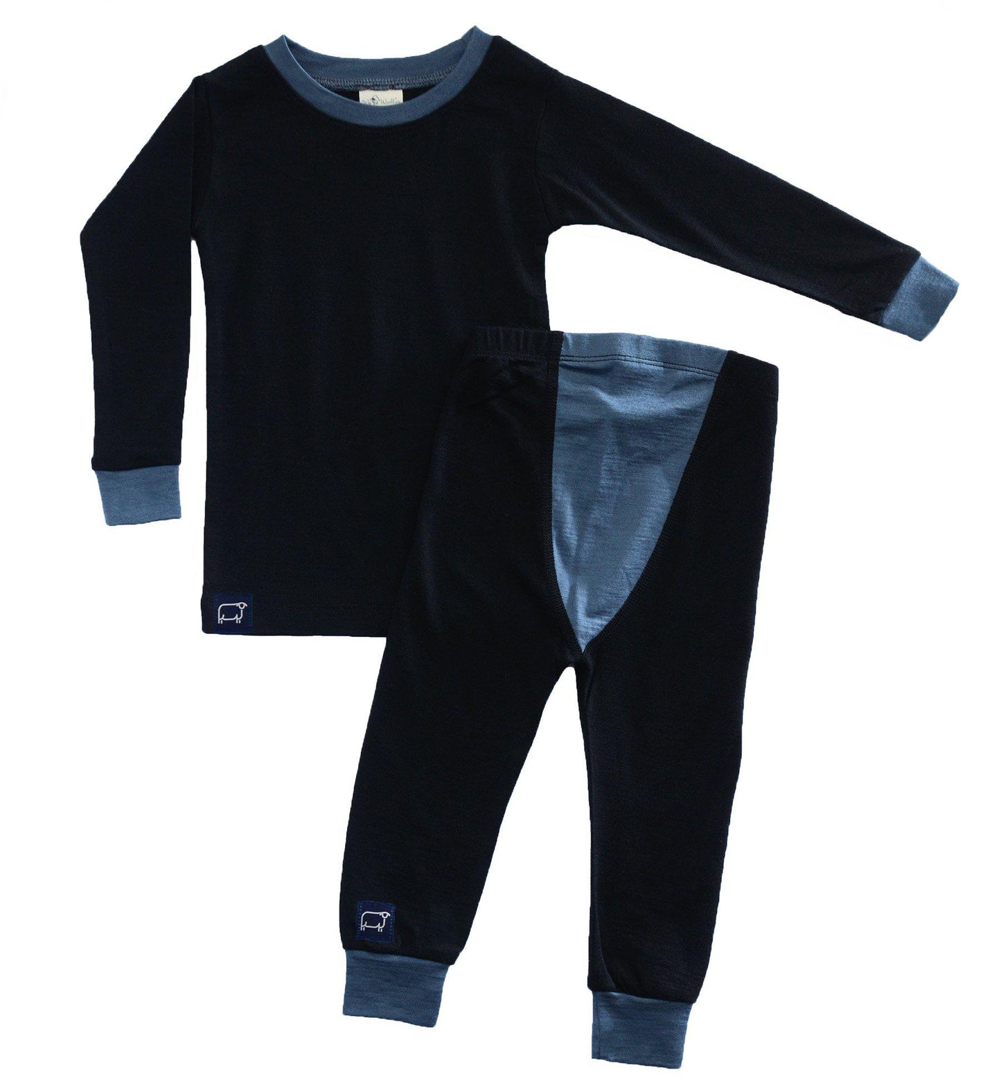 WW Merino PJ - raven / charcoal-Mountain Baby