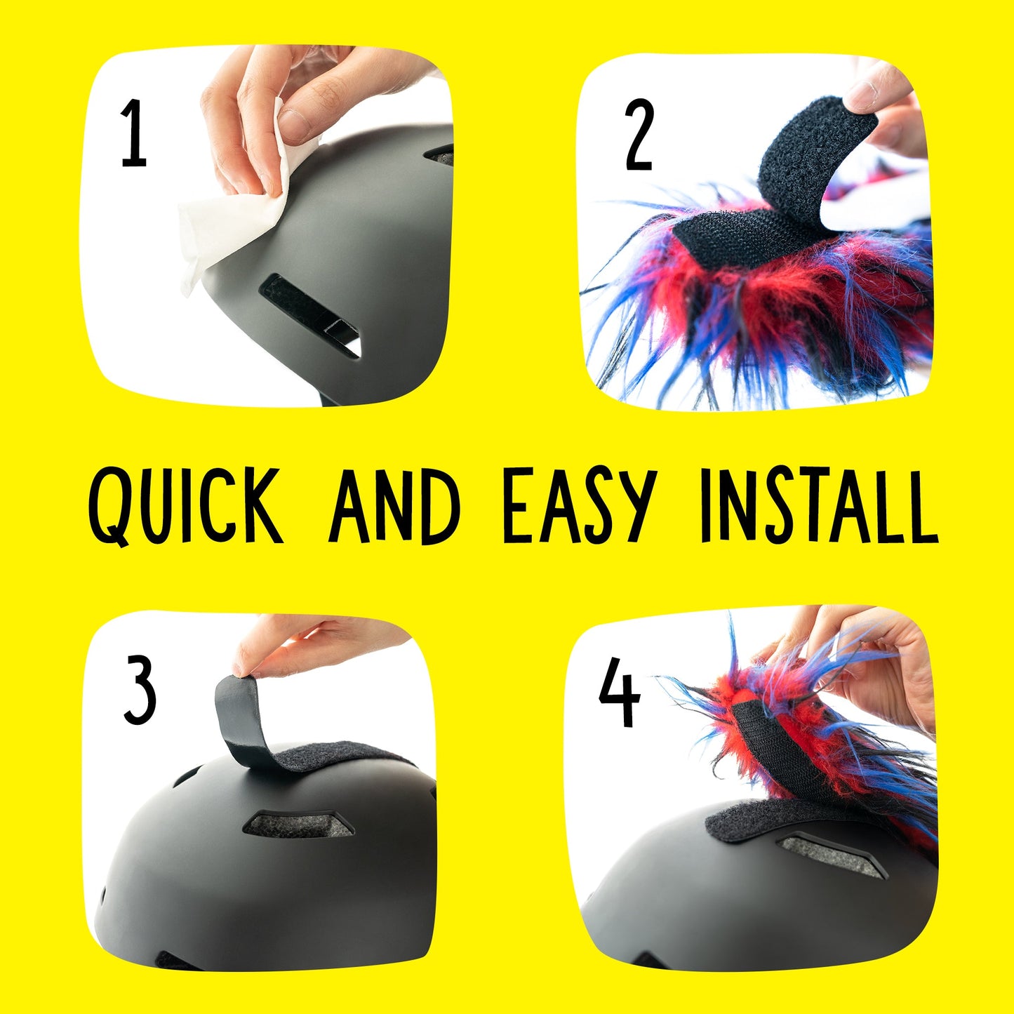Parawild Helmet Accessories - Yacu The Iguana Mohawk - Venom-Mountain Baby