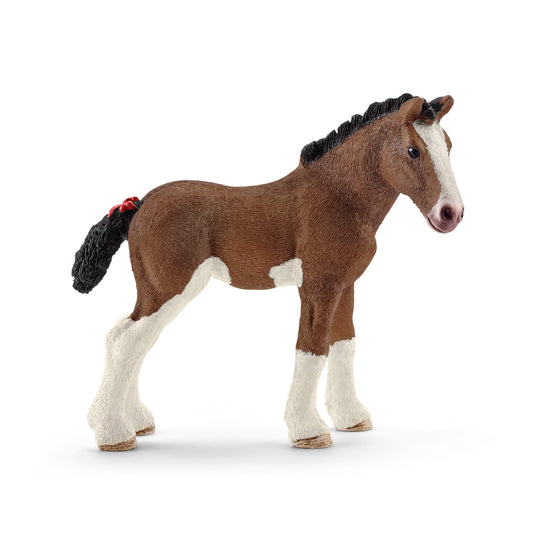 Schleich Animal Figurine - Horses - Clydesdale Foal-Mountain Baby