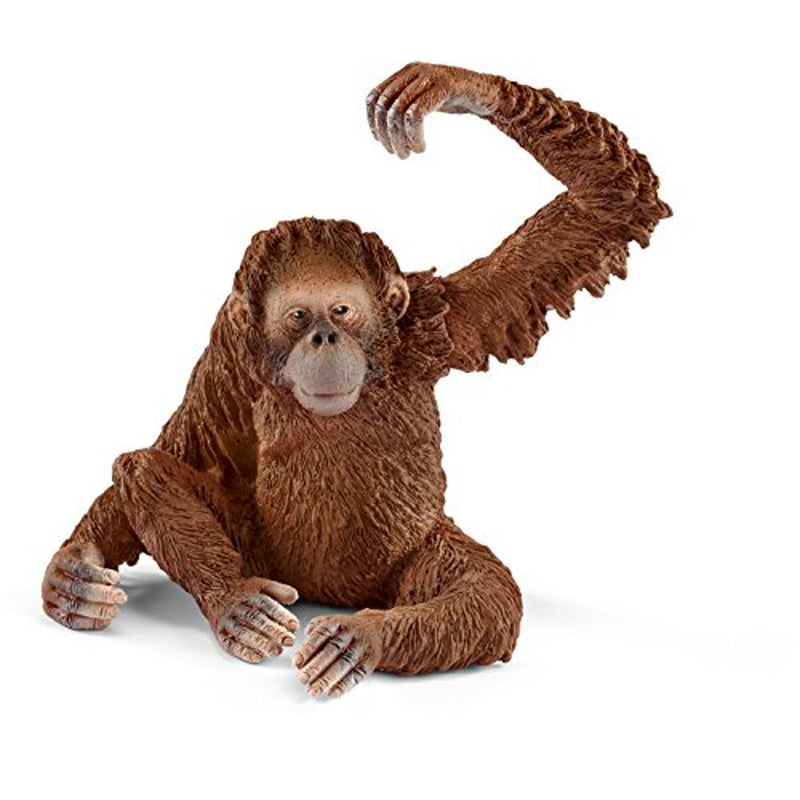 Schleich Animal Figurine - Orangutan Female-Mountain Baby