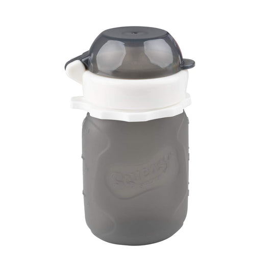 Squeasy Gear Food Pouch Snacker - 3.5oz - Grey-Mountain Baby
