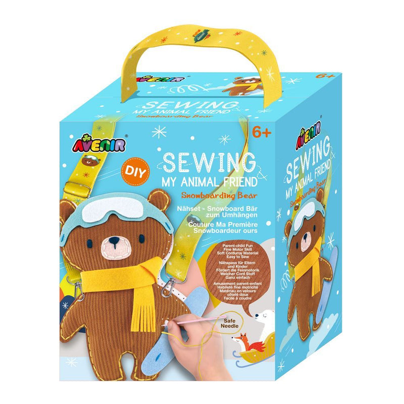 Avenir Sewing My Animal Friend Kit - Snowboarding Bear-Mountain Baby