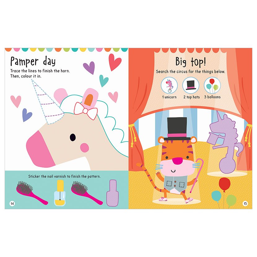 Activity Sticker Book - Big Stickers For Little Hands - Pink-Mountain Baby