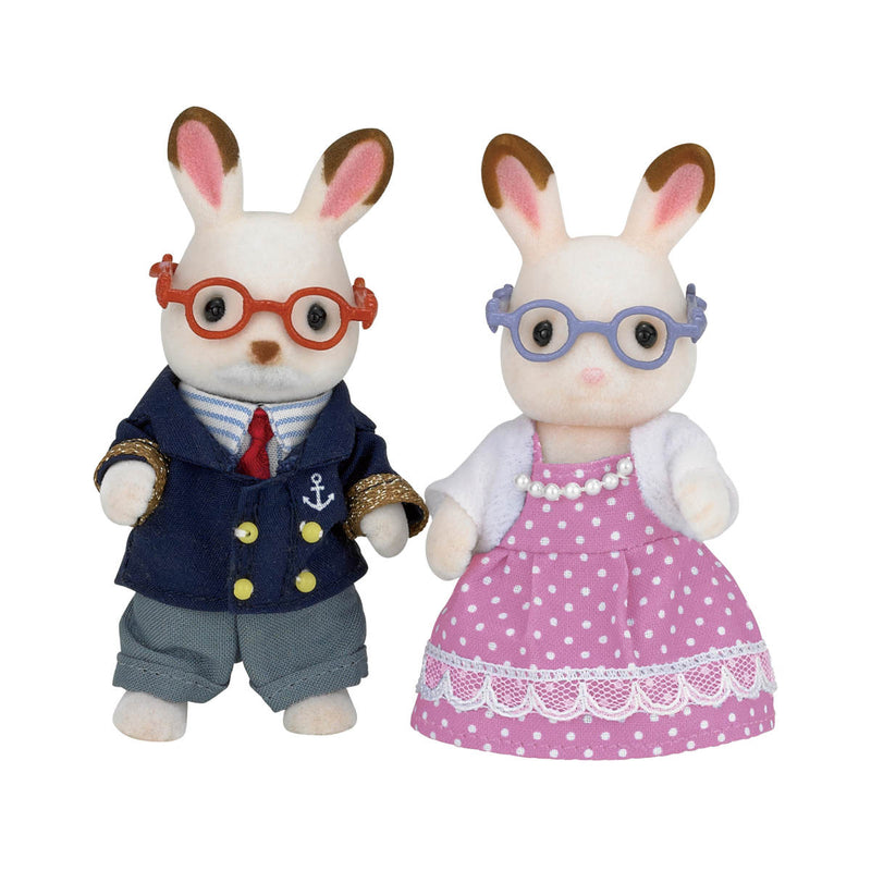 Calico Critters - Chocolate Rabbit Grandparents-Mountain Baby