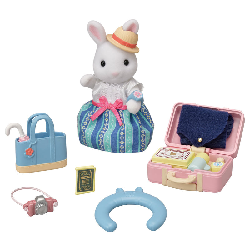 Calico Critters - Snow Rabbit Mother Weekend Travel Set-Mountain Baby