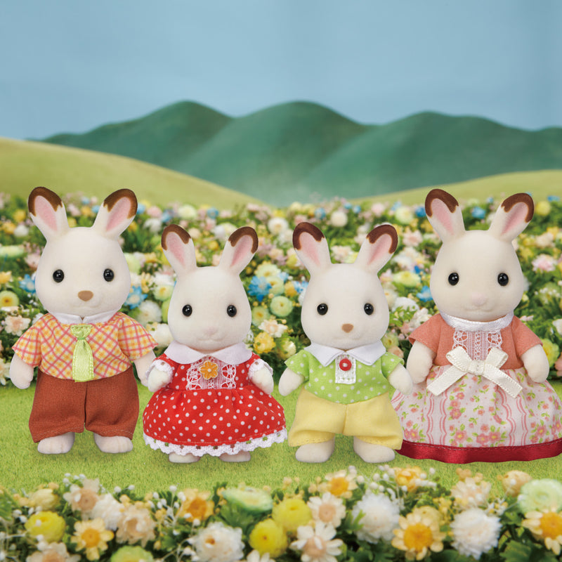 Calico Critters - Chocolate Rabbit Family-Mountain Baby