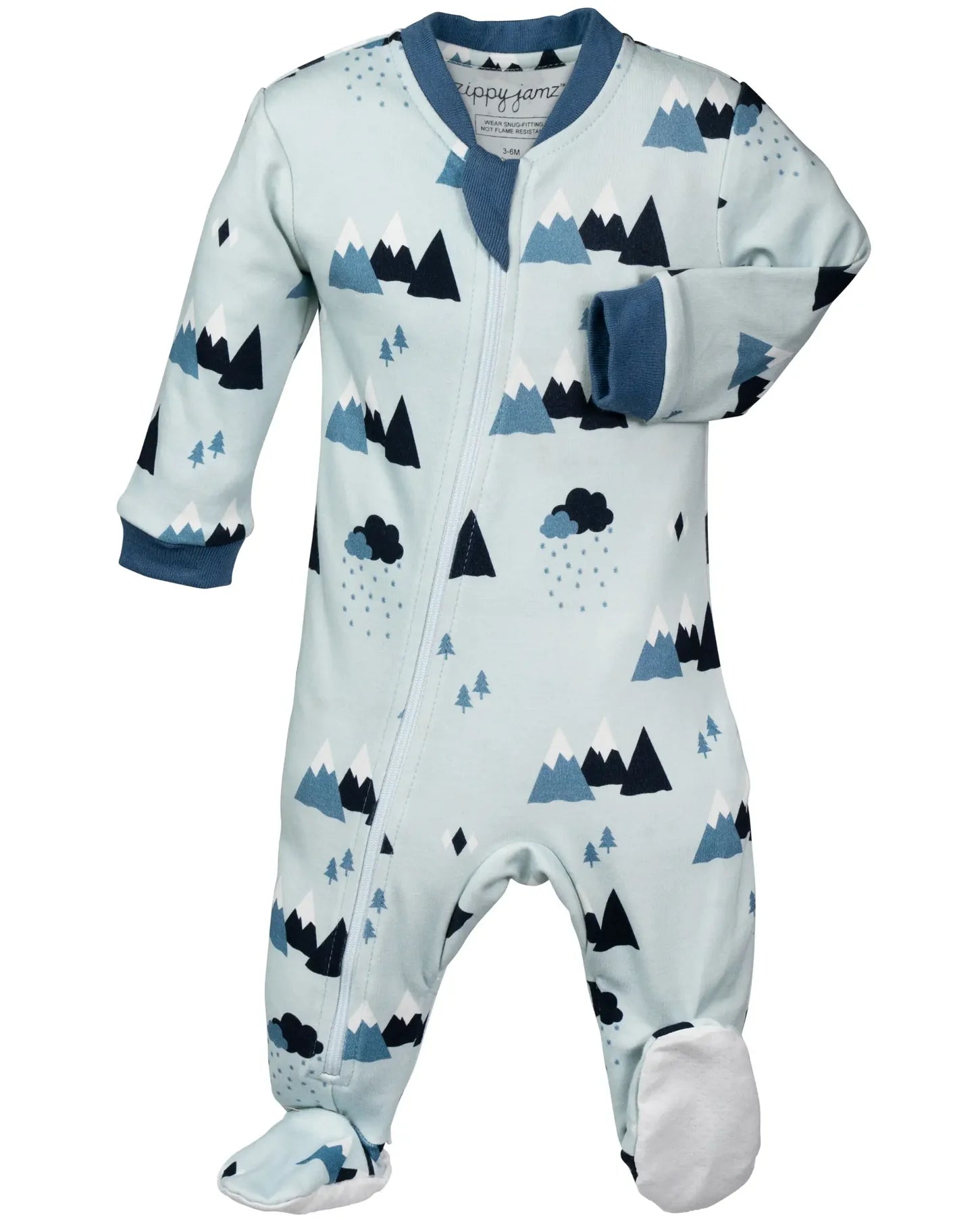 ZippyJamz Footed Coverall - Little Adventurer-Mountain Baby