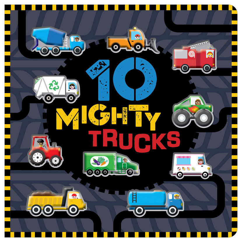 Board Book - 10 Mighty Trucks-Mountain Baby
