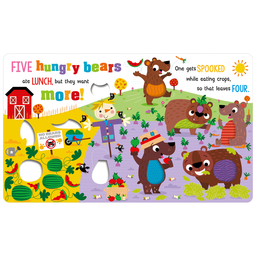 Board Book - Never Touch The Hungry Bears-Mountain Baby