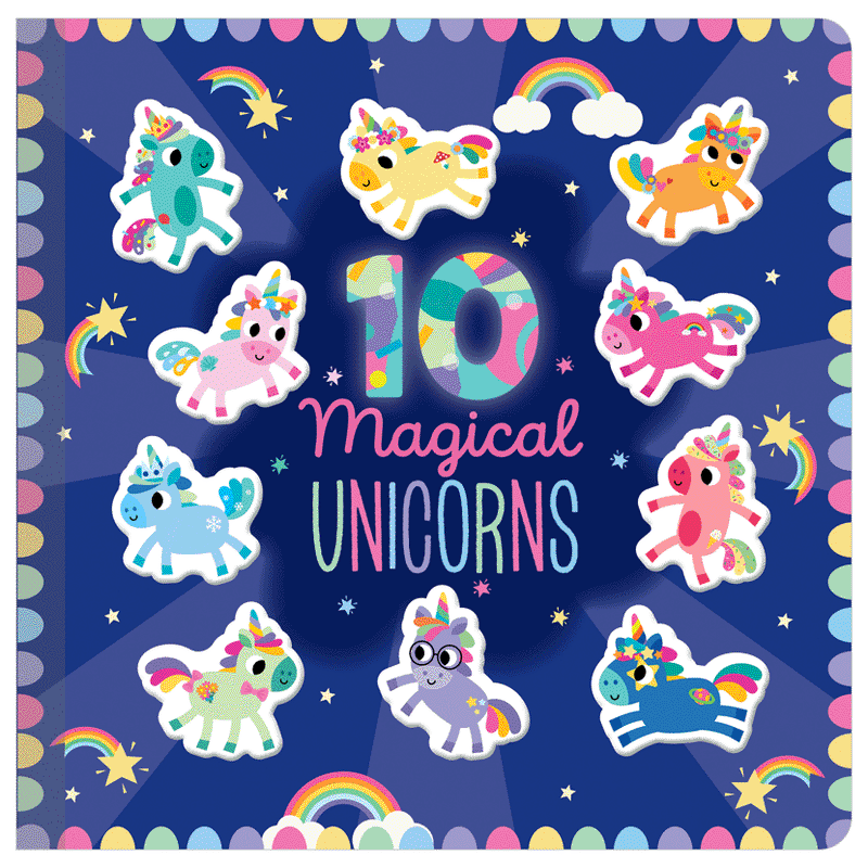 Board Book - 10 Magical Unicorns-Mountain Baby