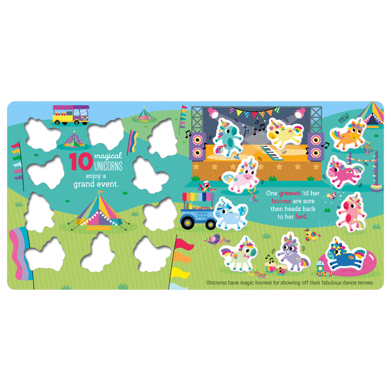 Board Book - 10 Magical Unicorns-Mountain Baby