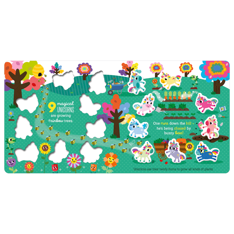 Board Book - 10 Magical Unicorns-Mountain Baby